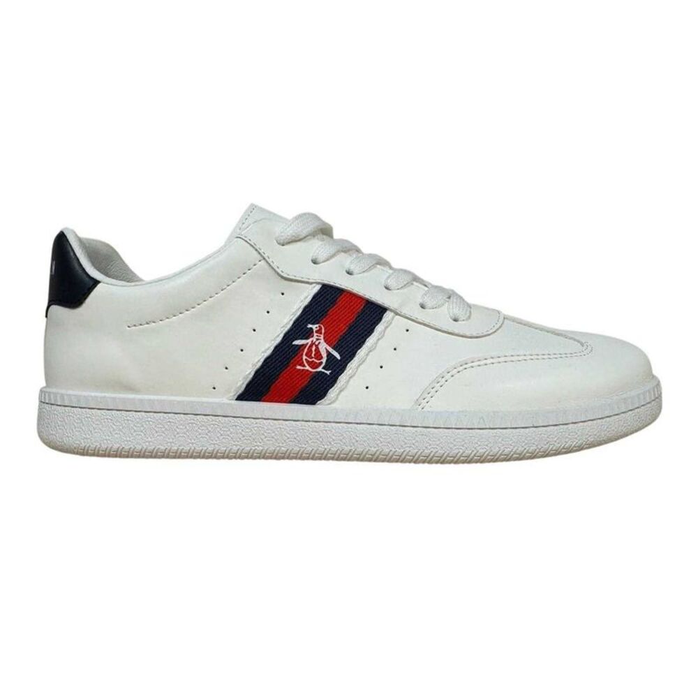 Original Penguin Mens Flat Sneakers / White